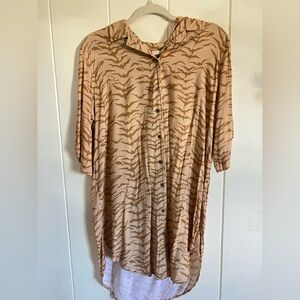 Paradise now shirt dress in wild iwa